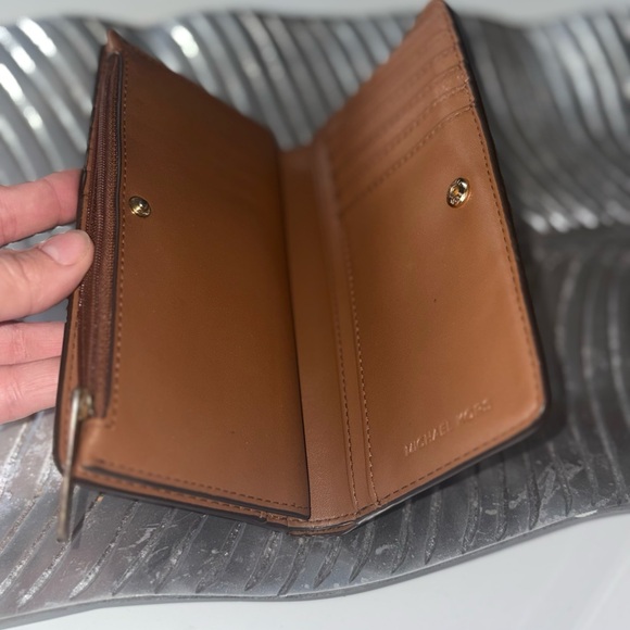 Michael Kors Brown Monogram Wallet - Picture 4 of 5
